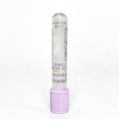 Lavender Top EDTA Tubes with Transparent Labeling: Full Sample Visualization for Quality Control