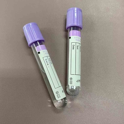 Tube d'EDTA de collection de sang de vide avec le chapeau pourpre 1ml - 10ml