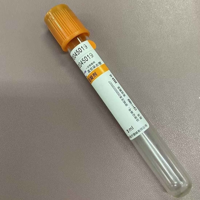 Pro coagulation de caillot d'activateur de sang de tube supérieur orange de collection