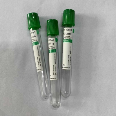 Tube vert d'héparine de lithium du chapeau 5ml pour les essais courants de Clinicalbiochemistry