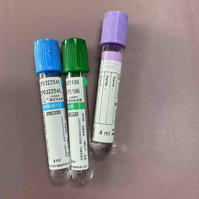 Plasma supérieur bleu 1.8ml en plastique en verre - 8ml de tube de citrate sodique