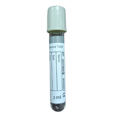 Le glucose sanguin de vide rassemblent le fluorure de sodium médical en verre d'ANIMAL FAMILIER de tube