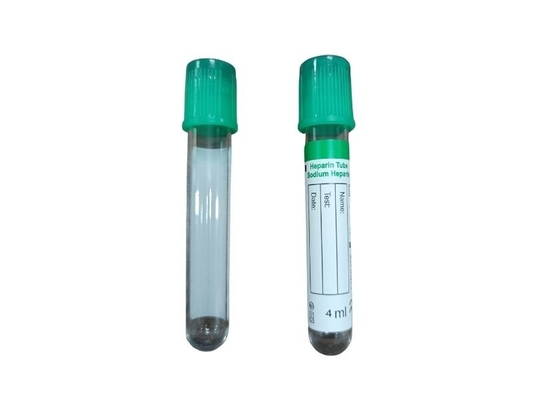 Collection médicale de sang de vide de tube d'héparine de lithium d'hôpital