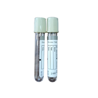 Tube de Glucose de Prélèvement de Sang sous Vide Capuchon Gris Plastique 10 ml