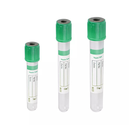 Sodium en plastique de collection médicale de sang de tube d'héparine de lithium d'utilisation d'hôpital