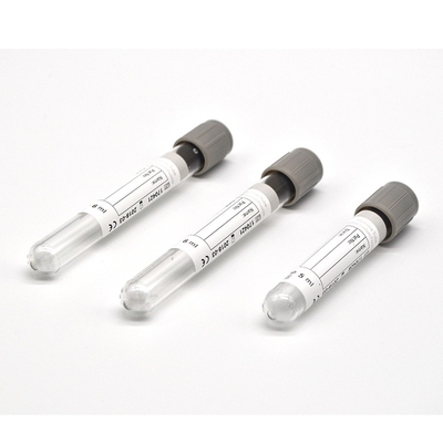 Le vide médical jetable de fluorure de sodium en verre d'ANIMAL FAMILIER de tube de sang de glucose se rassemblent