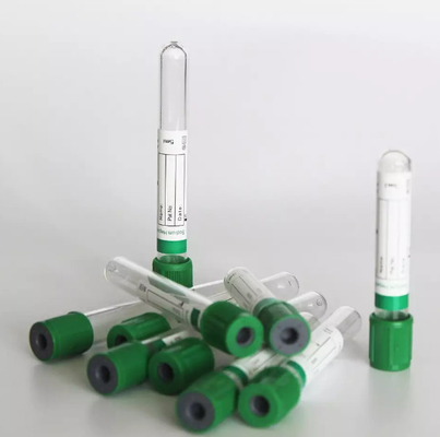Tube adapté aux besoins du client supérieur vert de collection de sang de vide de taille pour l'usage d'hôpital