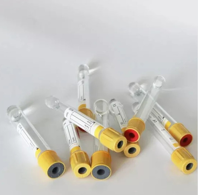 OEM 3ml - tube jetable médical de collection de sang du vide 10ml avec le dessus jaune