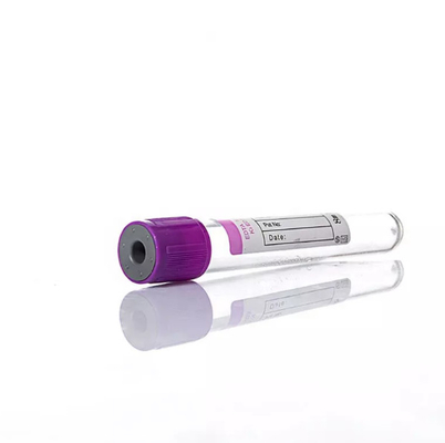 Le tube en verre 1-10ml de collection de sang d'EDTA d'animal familier jetable de vacuum blood colletion tube a adapté la taille aux besoins du client