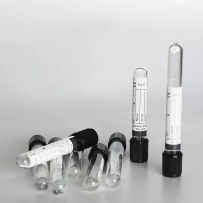 Tube supérieur noir de collection de sang de vide en verre 1-10ml esr de la CE médical