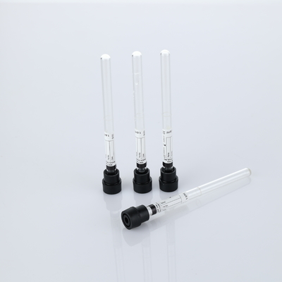 Tube ESR à vide en verre noir 8x120 mm 1,28 ml pour le prélèvement de sang avec du citrate de sodium