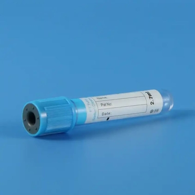 Test de laboratoire Citrate de sodium Prélèvement sanguin sous vide PT tube avec plafond bleu