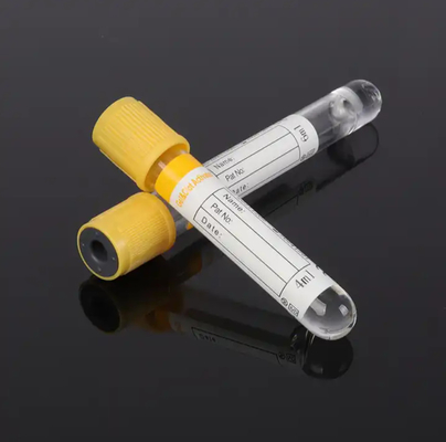 Tubes activatrices de caillots de gel Tubes de sang de haut jaune pour le prélèvement de sang avec gel de toutes tailles