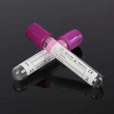 fournitures médicales pour hôpitaux tube de collecte de sang sous vide EDTA K3 EDTA K2 tube violet tirage volume 1-10ml