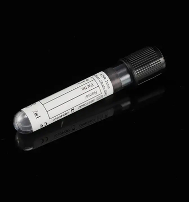 le citrate de sodium de chapeau noir jetable, le vide sanguin, le tube de collecte des tests ESR noirs