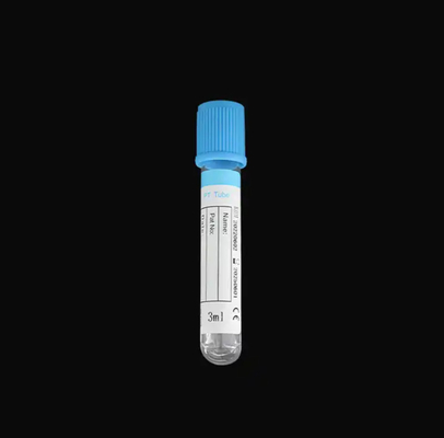 CE ISO FSC Approuvé Citrate de sodium médical 3,2% PT Tube de prélèvement sanguin Couleur Blue Cap