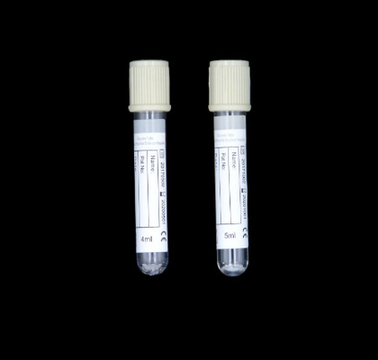 Tubes médicales de collecte de sang sous vide de 2 ml et 5 ml de glucose pour le prélèvement et l' analyse du sang