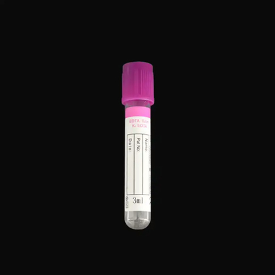 Consommables médicaux Tubes de prélèvement de sang EDTA Stériles Disposable en verre PET Tubes à vide pour le sang