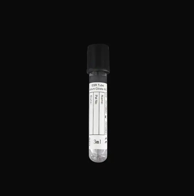 Consommables médicaux Verre et animaux de compagnie Noir ESR Vacuum Tubes de prélèvement de sang