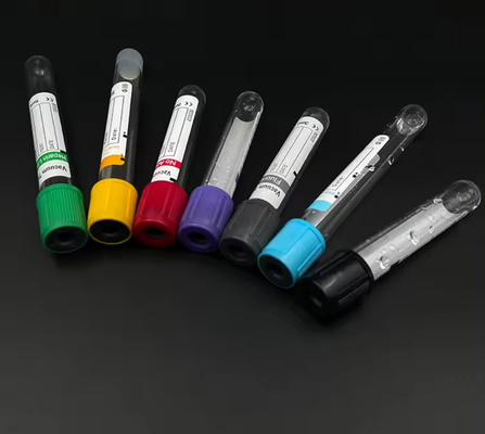 Tubes de collecte de sang à vide stériles en plastique personnalisées par des fournitures médicales jetables