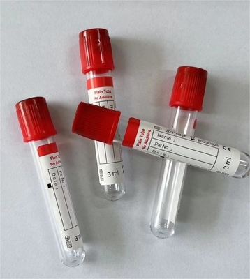 Paroi interne lisse du tube empêche l'attachement des cellules sanguines dans le tube de collecte de sang sous vide 1ml-10ml