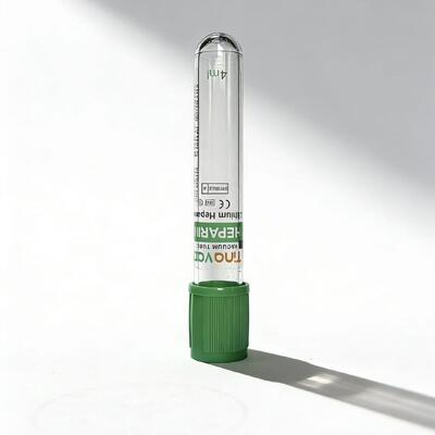 Green Top Li-Heparin Tubes with Transparent Labeling: Unobstructed Sample Visualization